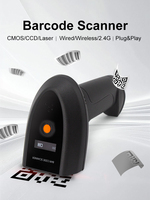 Escáner de Código de Barras 2D Inalámbrico USB Ligero para Gestión de Inventario en Comercios, Altamente Rentable, Lectura Rápida y Precisa