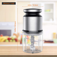 Mini hachoir électrique Portable, coupe oignon, ail, gingembre, piment, viande, trancheur