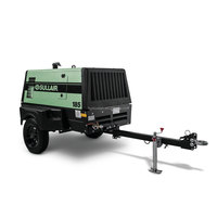 Compresseur d'air mobile à vis diesel Sullair 185 CFM pour la construction, l'exploitation minière et le forage, 7 bar/100 psi, 185 CFM/5,2 m³/min