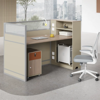 Nuevas Estaciones de Trabajo Modernas Personalizables de Color Naranja para Oficina, Escritorios Individuales para Personal de Empresa