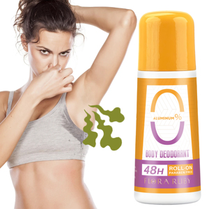 Desodorante Natural en Roll-On 0% Aluminio y Sin Parabenos, Aroma Limpio de Larga Duración 48H, Desodorante para Hombres y Mujeres - Product Image 1
