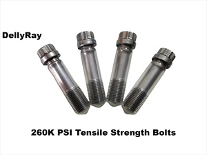Para UL 3/8 ''Alto rendimiento 260K Pernos de biela Resistencia a la tracción Reemplazo ARP2000 L19 Tornillo de rosca de biela - Product Image 2