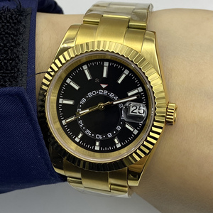 Business Style Men's <b>Automatic</b> Mechanical Watch with Stainless Steel Case Sapphire Crystal NH35 Movement Waterproof <b>Wristwatch</b> - Product Image 1