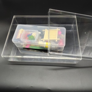 Scatola trasparente di <span class=keywords><strong>grandi</strong></span> <span class=keywords><strong>dimensioni</strong></span> con coperchio separato per l'imballaggio di caramelle regalo - Product Image 5