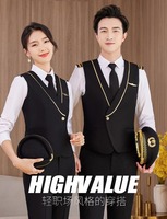 Costume d'hôtesse de l'air et de pilote personnalisé, nouveau, uniforme professionnel, vêtements pour hommes et femmes (veste + chemise + pantalon), vente en gros, polyester