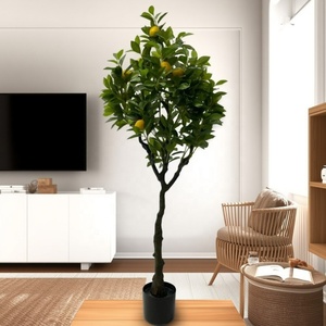 Bonsái verde artificial grande respetuoso con el medio ambiente, planta de imitación decorativa <span class=keywords><strong>para</strong></span> interiores con maceta <span class=keywords><strong>para</strong></span> hoteles de oficina, restaurantes y habitaciones - Product Image 1