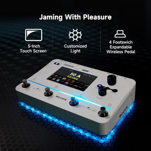 MOOER GS1000 Processore Multi-Effetto per Chitarra con Amplificatore, Doppia Catena, Ingresso Microfonico XLR, Touch Screen, Oltre 350 Effetti, Pedale con 120 Campioni Musicali - Product Image 6