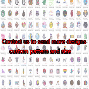 Retro astrología signo del zodiaco horóscopo Regalo de Cumpleaños diseño personalizado coser hierro en insignias bordadas parches para ropa - Product Image 6