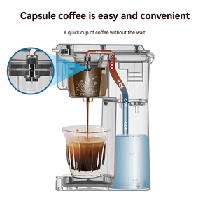 เครื่องชงกาแฟเอสเพรสโซแบบแคปซูล สแตนเลสสตีลคุณภาพพรีเมียม สำหรับใช้ในบ้าน สำนักงาน และการเดินทาง ดีไซน์พกพาสะดวก เหมาะสำหรับบ้าน สำนักงาน โรงแรม และการเดินทาง - Product Image 4