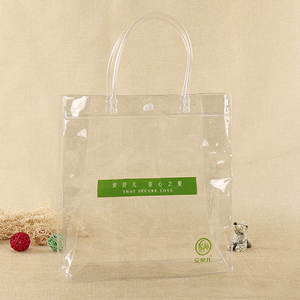 Great Quality Waterproof Plastic Bags Transparent Clear PVC Hand Tote Beach Packaging Bags
