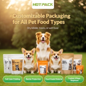 Factory Direct Custom Pet Food Packaging Bags Moisture Proof <b>Foil</b> Laminated Resealable Doypacks with 3-Day Sample Turnaround - Product Image 2