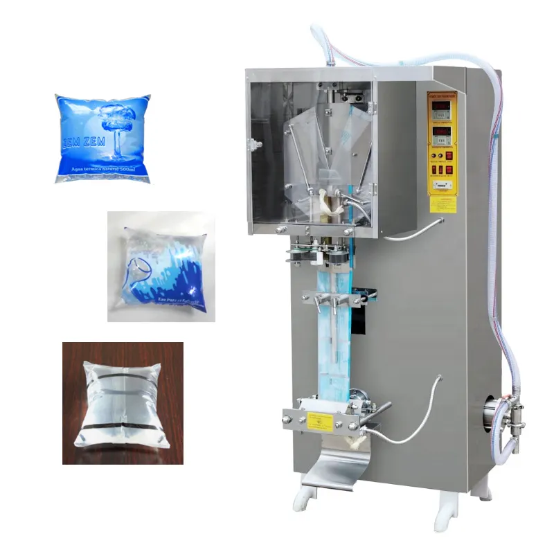 Mesin kantong plastik air Mineral kecil, mesin pengepakan penyegel cairan otomatis SJ 1000 Air