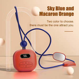 Masajeador de cuello corporal con colgante de compresa caliente eléctrica inalámbrica inteligente, Mini masajeador de cuello de hombro inteligente de pulso automático portátil - Product Image 3