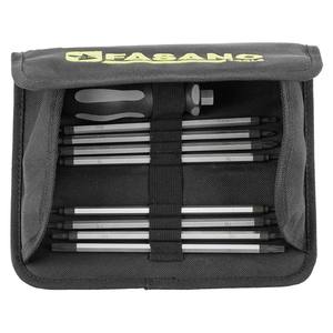 Juego de destornilladores Fasano de 10 piezas con puntas métricas e imperiales y estuche para reparación automotriz - Product Image 1