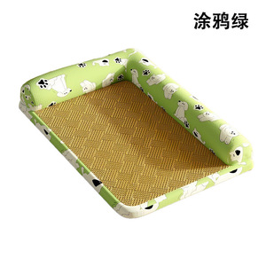 Coussin pour chien rectangulaire, rafraîchissant, respirant, avec housse amovible et lavable, tapis d'été pour chien - Product Image 4