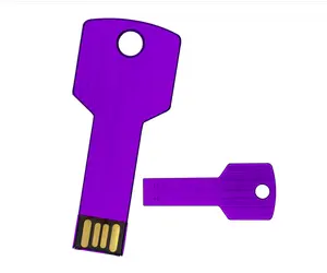 Jaster-clé USB 2.0 en métal coloré, support à mémoire de 2GB 4GB 8GB 16GB 32GB, lecteur flash avec logo gravé