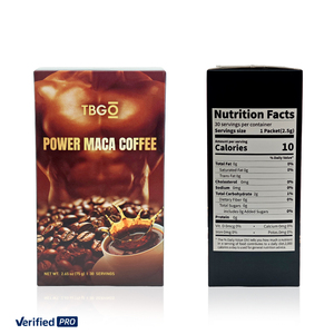 Poudre <span class=keywords><strong>de</strong></span> café énergétique Maca Robusta <span class=keywords><strong>au</strong></span> goût amer, chocolat, pour <span class=keywords><strong>la</strong></span> santé masculine, boissons aux fruits et noix, sans sucre, conditionné - Product Image 2