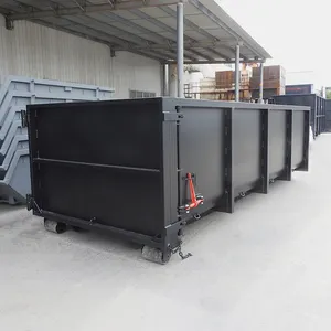 8-30 yard scrap metal hook lift bins waste containers large solid waste recycling hook arm lift dumpster