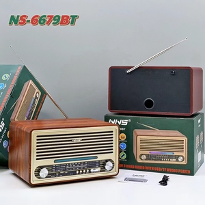 Nouveauté NNS NS-6679BT Enceinte sans fil rétro Bluetooth portable rechargeable Radio FM AM SW3 BAND 30W Caisson de basses <span class=keywords><strong>DJ</strong></span> - Product Image 5