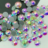 16 Facettes 5mm Strass Verre Cristal Hot Fix Strass Ss20 Cristal ab