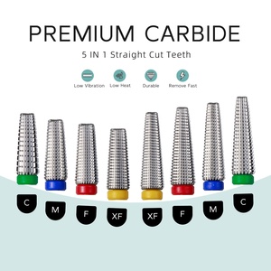 Bộ mũi khoan móng HYTOOS 20mm dài, 5 trong 1, mũi khoan cacbua côn 3/32 dành cho máy khoan điện, phụ kiện làm móng, loại bỏ gel - Product Image 2