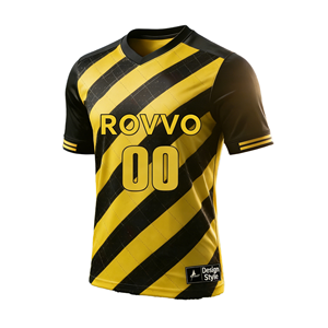 Camiseta de Fútbol Personalizada Sublimada, Transpirable, de Spandex y Poliéster, Cuello en V, Uniforme de Equipo, Kit Deportivo OEM - Product Image 1