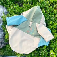 JXANRY Nouvelle veste haut de gamme avec Teddy Pomeranian Schnauzer Corgi Patchwork Design Marque tendance à la mode pour chiens