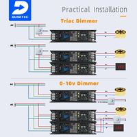 Fuente de Alimentación Conmutada LED Ultrafina de Fábrica 110V 220V para Interiores AC DC Voltaje Constante 12V 24V Dali Triac Regulable