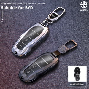 Funda Protectora de Silicona y Aleación de Zinc Antiarañazos para Llave de BYD Sealion 7, Seal U, DM-i, Song Pro, Dolphin, Accesorios para Llaves - Product Image 2