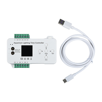 Contrôleur de temps d'éclairage d'aquarium DC 12V 24V 8CH PC Programmable Fish Tank LED Strip time programme Dimmer TC420 TC421 Controller