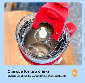 Vaso Térmico Thunder de Gran Capacidad de 40 oz de Acero Inoxidable, Taza de Viaje para Bebidas Calientes y Frías con Pajita - Product Image 6