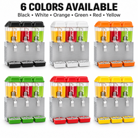 Distributeur de boissons froides commercial 16L*3, économie d'énergie, robinets en acier inoxydable, tuyaux de refroidissement en cuivre rouge de qualité supérieure