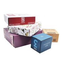 Caja de Cartón Corrugado Plegable con Impresión a Todo Color Personalizada, Caja de Envío de Papel con Impresión Personalizada para Embalaje de Ropa