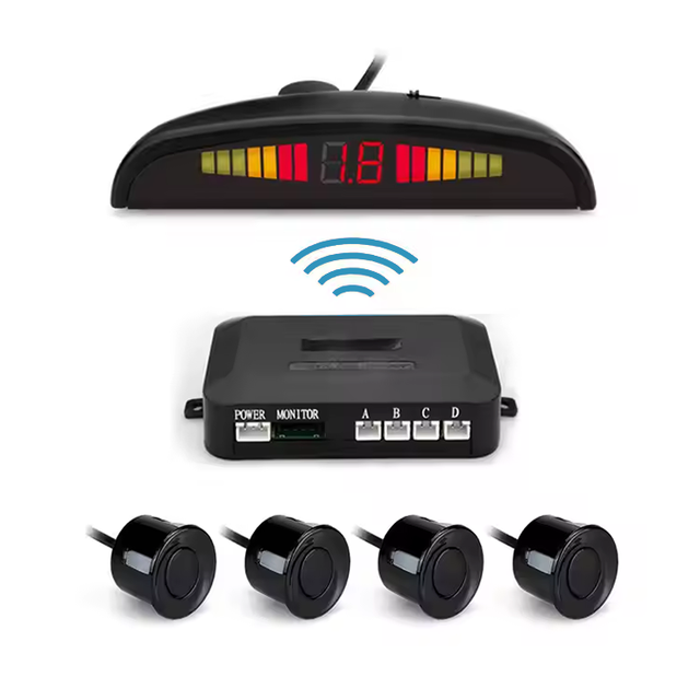 Hot Selling LED Parking Sensor System Car Reverse Backup Radar Warning Alarm Display with 4 Parking Sensors