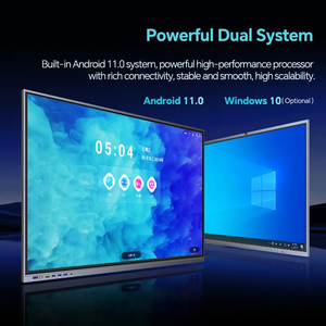 ไวท์บอร์ดอัจฉริยะแบบสัมผัสหน้าจอ VSTI รุ่นใหม่ ขนาด 55-98 นิ้ว ความละเอียด HD 4K พร้อมหน่วยประมวลผล Quad-core <span class=keywords><strong>ARM</strong></span> Cortex-A55 หน่วยความจำ 4G DDR และหน่วยความจำแฟลช 32G - Product Image 2