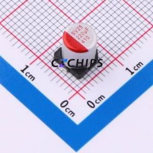 ตัวเก็บประจุแบบแข็งชนิด SMD รุ่น SV221M250E7R7R4Z00ZZ, ขนาด D6.3xL7.7 มม. ( ความจุ: 220uF ) ( ความแม่นยำ: 20% แรงดันไฟฟ้าที่กำหนด: 25V ) - Product Image 1