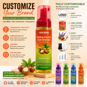 <span class=keywords><strong>Mousse</strong></span> <span class=keywords><strong>Coiffante</strong></span> Unisexe pour Cheveux Bouclés <span class=keywords><strong>à</strong></span> <span class=keywords><strong>l</strong></span>'<span class=keywords><strong>Huile</strong></span> <span class=keywords><strong>d</strong></span>'<span class=keywords><strong>Argan</strong></span> Naturelle, Fixation Forte, <span class=keywords><strong>D</strong></span>éfinition des Boucles, Hydratation et Volume, Marque Privée - Product Image 3