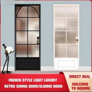 Puerta Interior de Baño de Diseño Moderno, Aleación de Titanio-Magnesio de Alta Calidad, Función Manual Impermeable para Hoteles - Product Image 5