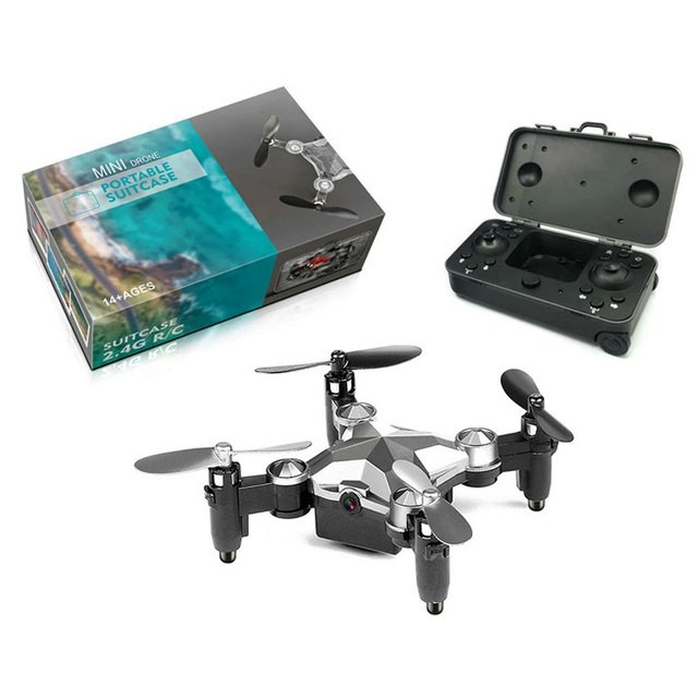 New Pocket Mini Drones Portable Suitcase Luggage Drone with HD Camera