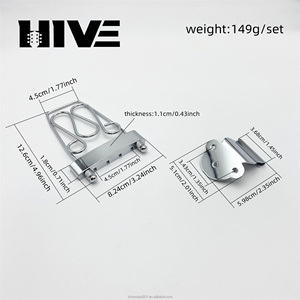 Pont de guitare électrique jazz <span class=keywords><strong>semi</strong></span>-creux de type LP-Pont de plaque de tension à 4 cordes-Plaque de tension de pont de guitare jazz <span class=keywords><strong>creuse</strong></span> - Product Image 2
