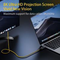 Bonne qualité Audio HD Transmission rapide Fil de charge à ressort 20Gbps PD 100W USB C à Type C Câble de données mâle avec affichage numérique
