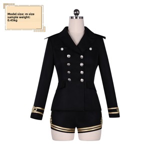En Stock, Disfraz de Cosplay Estilo Uniforme Naval de Jang <span class=keywords><strong>Wonyoung</strong></span>, Traje Blanco y Negro para Conciertos y Cosplay - Product Image 4