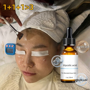 Suero Exfoliante Químico Facial con Ácido Glicólico, Láctico y <span class=keywords><strong>AHA</strong></span>/BHA, Solución Anti Poros, Aclarante Triple Ácido, Venta al Por Mayor OEM - Product Image 1
