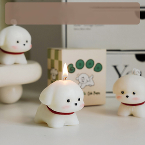 เทียนหอมรูปน้องหมา AIKUN น่ารัก สร้างสรรค์ ทำมือ กลิ่นหอมสำหรับบ้าน ของขวัญแฮนด์เมดน่ารัก - Product Image 4