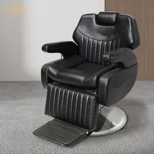 Profesyonel saç salonu mobilyası saç kesme şekillendirici sandalye rahat dayanıklı ayarlanabilir uzanmış berber koltuğu erkekler için
