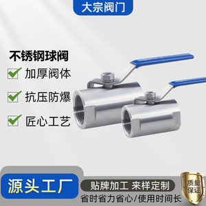Válvula de bola de acero inoxidable con rosca interna de 1/2 pulgada, operación manual para sistemas de calentamiento de agua Q11F-16P DN15 - Product Image 5