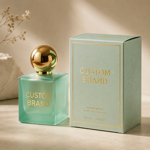 Profumo Personalizzato con Etichetta Privata in Flacone Quadrato di Vetro, Fragranza Premium di Tuberosa, Gardenia e Vaniglia, Spray Profumato di Lusso - Product Image 1