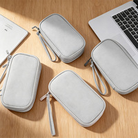 DH4 Sac de voyage portable pour câbles de données à une ou deux couches, chargeur et accessoires numériques