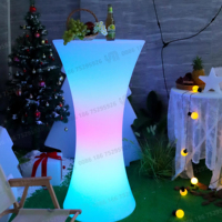 Ensemble table et chaises LED personnalisables, 16 couleurs changeantes, mobilier en plastique au design moderne pour la maison et les centres commerciaux