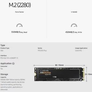 Оригинальный производитель 970EVO Plus 1 ТБ <span class=keywords><strong>2</strong></span> ТБ 4 ТБ м.<span class=keywords><strong>2</strong></span> 2280 внутренний жесткий диск Ssd Nvme для игрового настольного компьютера - Product Image 5